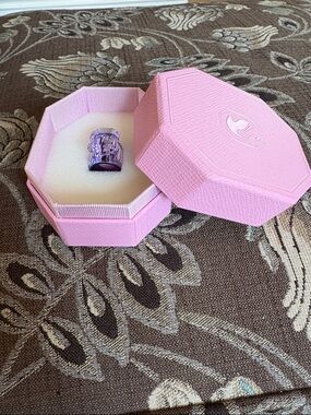 Swarovski Lucent Cocktail Ring Purple